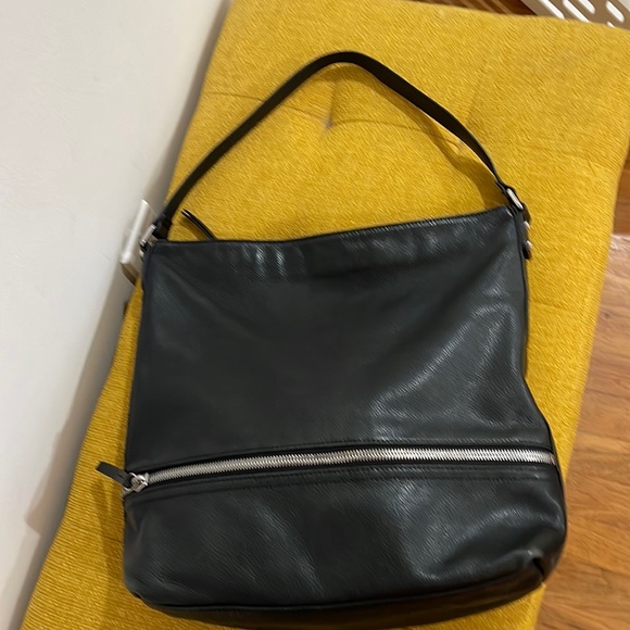 margot Handbags - Used once Black Margot 100% leather bucket pocket book..☘️☘️